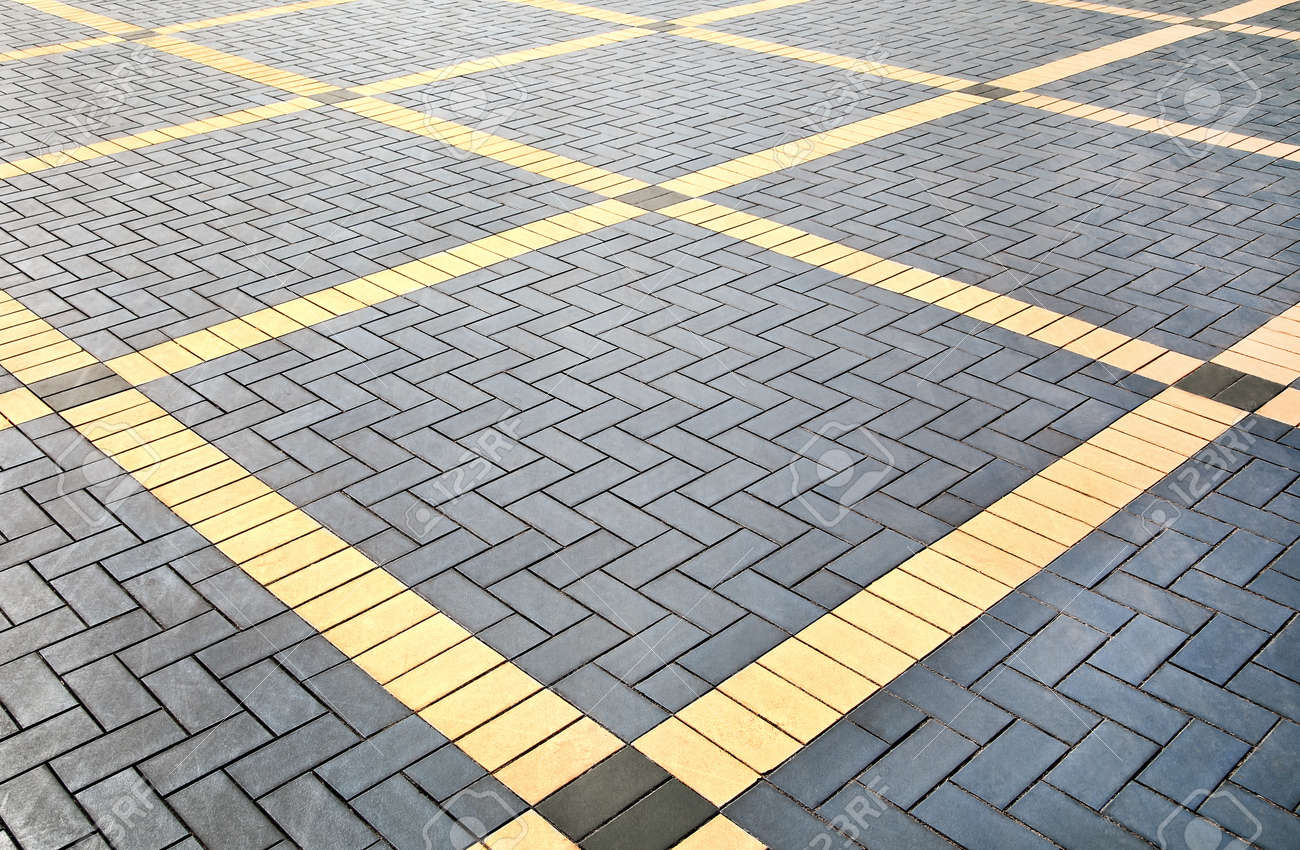 Precast concrete tile pattern